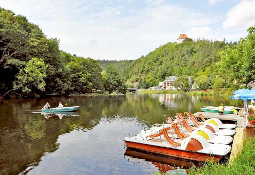Hotel Am Schlossberg Ziegenruck Exterior photo